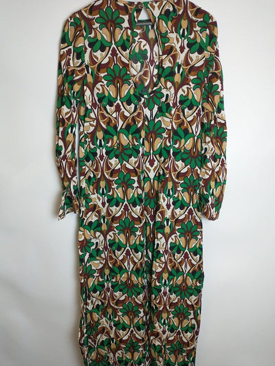 Mango Wall Green Day Dress Size UK 10 **** V209