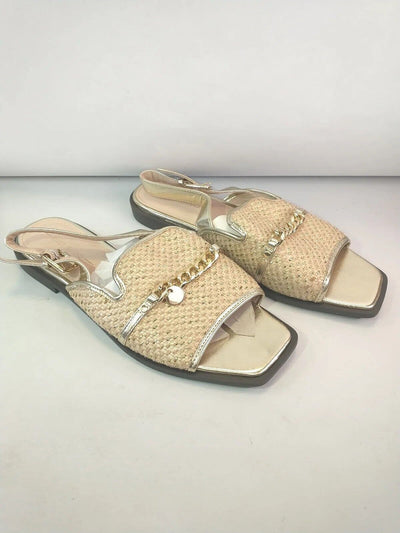 River Island Women's Gold Sandals. Size UK 5 ****Ref VS2