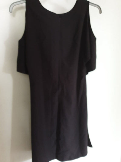 Pepe Runa Black Cold Shoulder Dress Size S Ref Y4