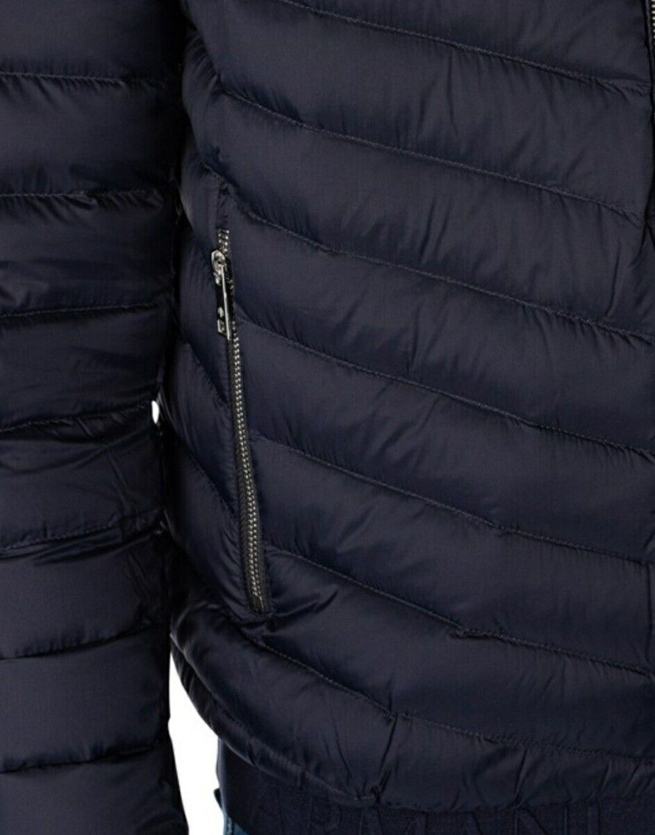 Armani Exchange Men's Logo Down Jacket, Blue Uk L