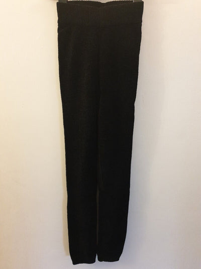 Michelle Keegan Elasticated Waist Trousers Fluffy- Black. Uk XS****Ref V574