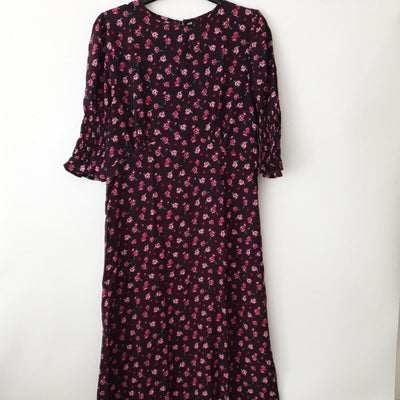 nobodys child dress Pink Sallie Floral Luna Midi Dress Uk10****Ref V89