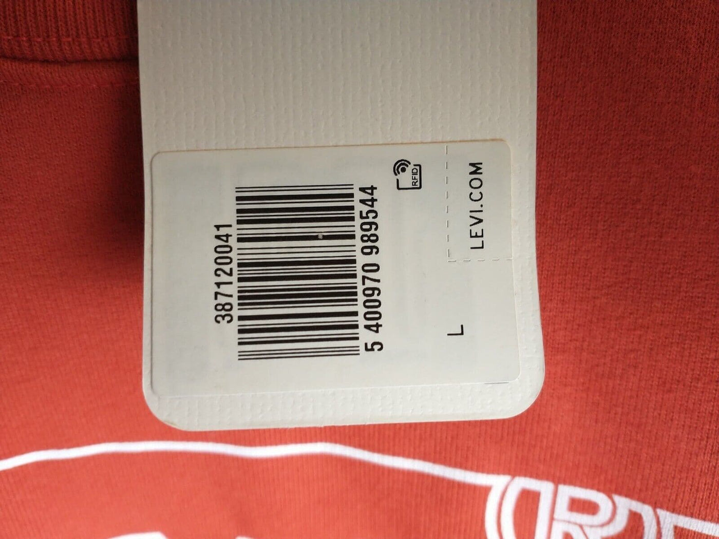 Levi's Orange Jumper. UK Large **** Ref V30