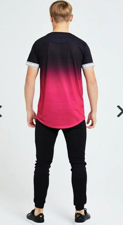 illusive london boys Flux Tshirt- Black/Pink. Uk 13-14yrs