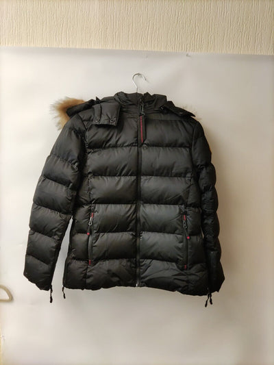 Zavetti Canada Virna Short Padded Jacket - Black. UK Size UK 12.