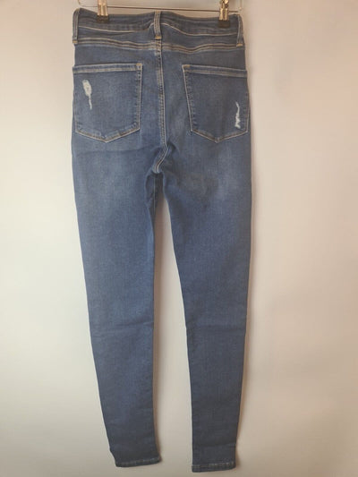 Michelle Keegan Blue Distressed Jeans Size UK 6 **** V134