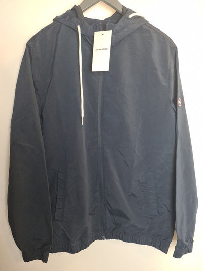 Jack & Jones JJWilly Windbreaker Navy Jacket Size Large **** V43