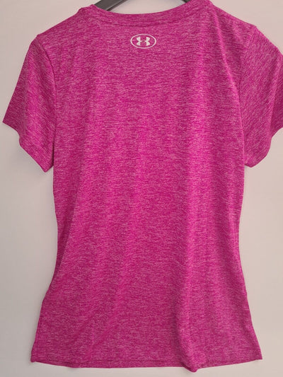 Under Armour Tech Tee - PINKSILVER Size Medium **** V32