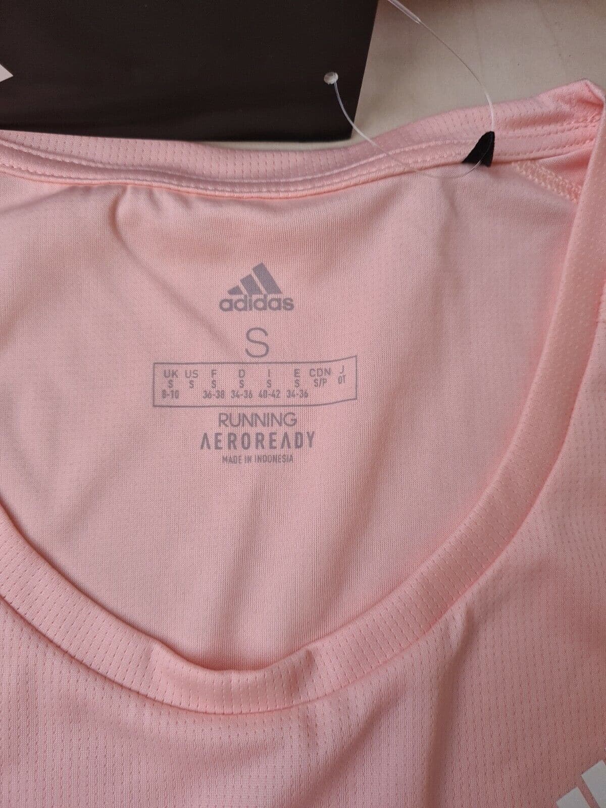 Adidas Ladies Run It Tee Pink Size S BNWT Y5 - Big_Stock_Clearance