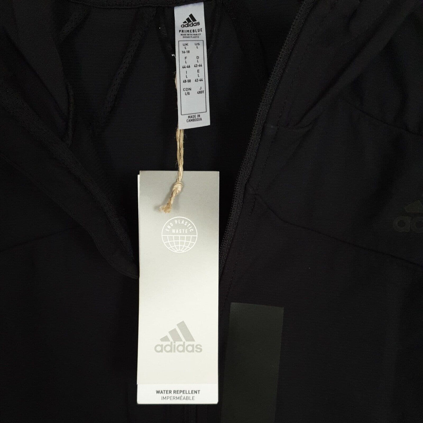 Adidas Marathon Jkt Water repellent Black UkL****Ref V24 - Big_Stock_Clearance