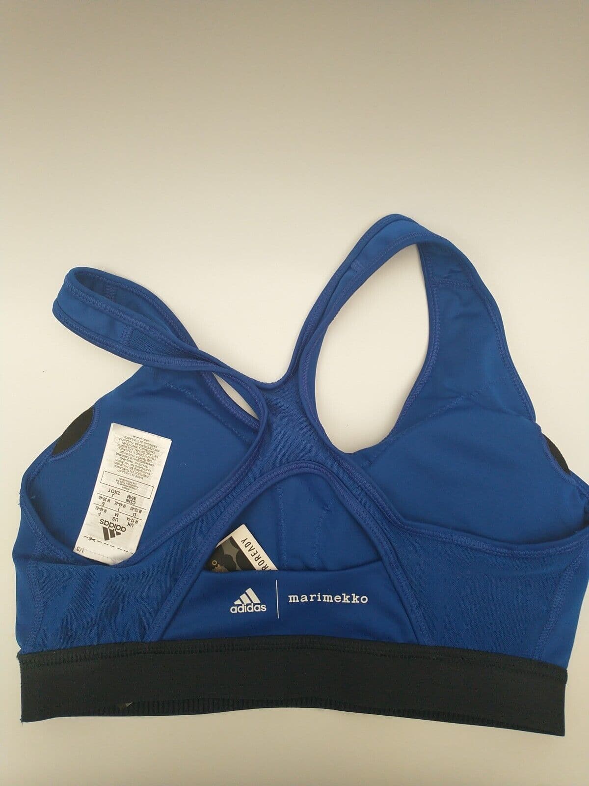Adidas Marimekko Blue Light Support Sports Bra Size UK Medium **** V27 - Big_Stock_Clearance