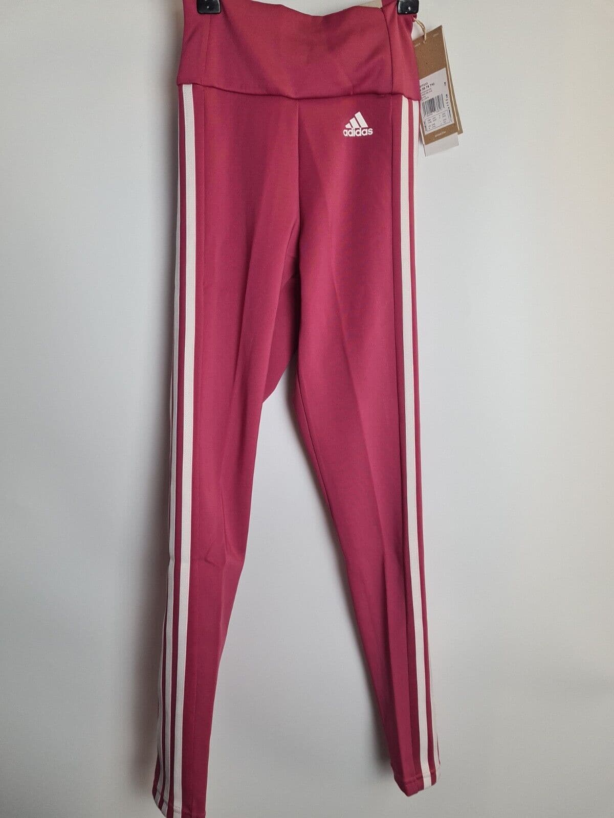 Adidas Pink 3 Stripes 7/8 Length High Rise Leggings Size 2XS **** V264 - Big_Stock_Clearance