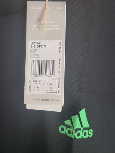 Adidas SIG GFX Black T-Shirt Size XL **** V32 - Big_Stock_Clearance