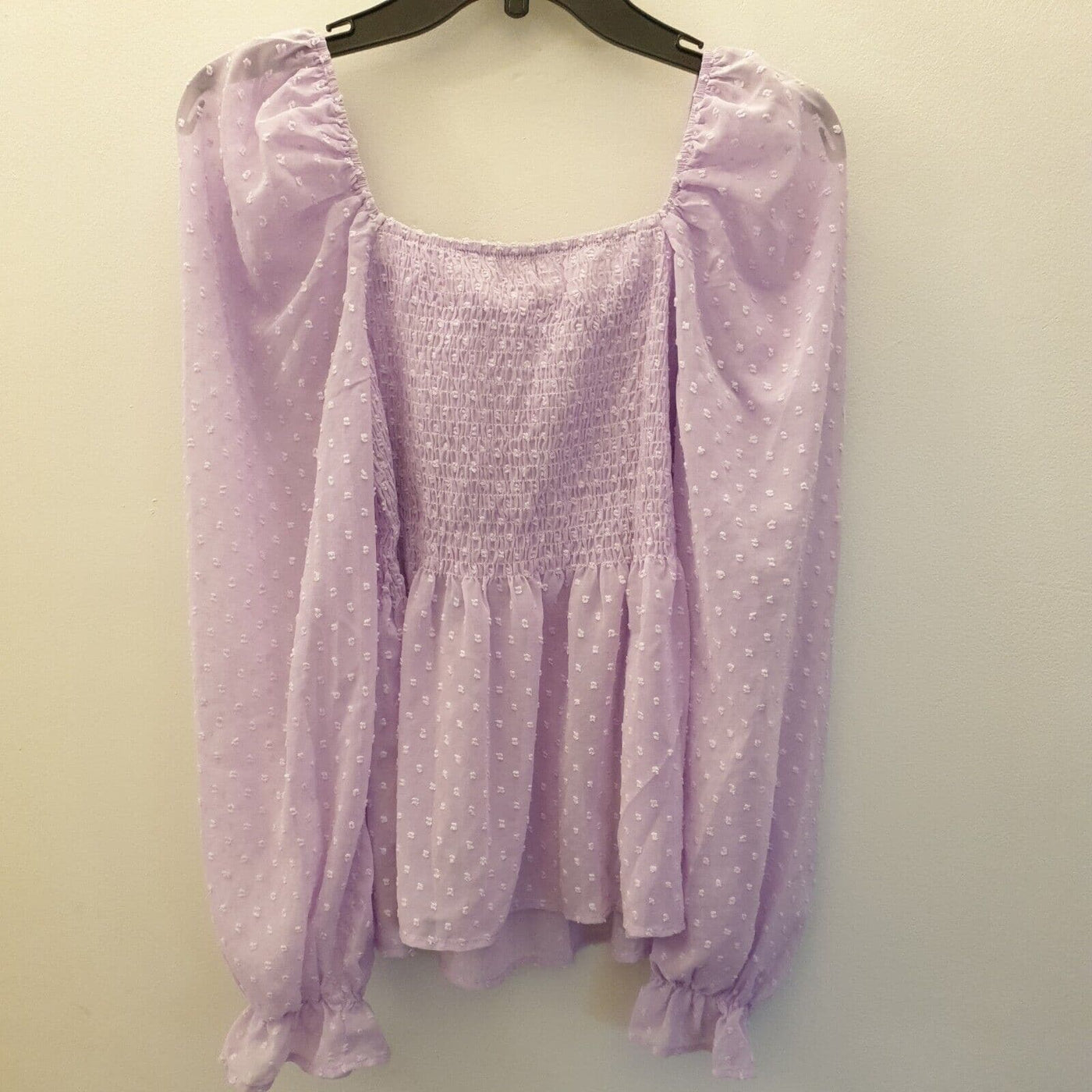 Apricot Donby Chiffon ruffle smock Blouse Lilac Uk14****Ref V110 - Big_Stock_Clearance