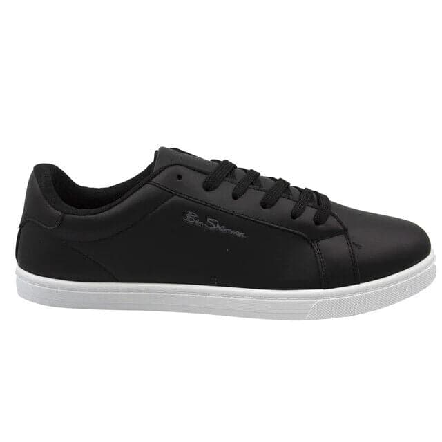 Ben Sherman Gino Men's Trainers - Black With White sole. **** Ref VS4 - Big_Stock_Clearance